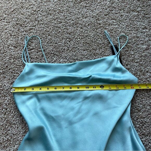 Alice + Olivia Silky Cowl Neck Mini Dress - Picture 15 of 16